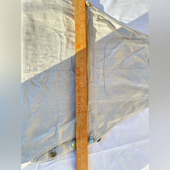 Tan Sleeveless overall Dress Medium - Picture 7 of 13